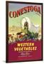 Crate Label for Conestoga Vegetables-null-Framed Art Print