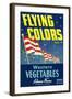 Crate Label for Flying Colors Vegetables-null-Framed Art Print