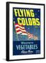 Crate Label for Flying Colors Vegetables-null-Framed Art Print