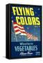 Crate Label for Flying Colors Vegetables-null-Framed Stretched Canvas