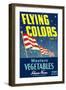 Crate Label for Flying Colors Vegetables-null-Framed Art Print
