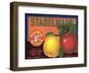 Crate Label for Stadelman's Apples-null-Framed Art Print