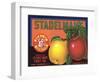 Crate Label for Stadelman's Apples-null-Framed Art Print