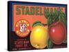 Crate Label for Stadelman's Apples-null-Stretched Canvas