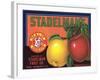 Crate Label for Stadelman's Apples-null-Framed Art Print