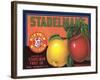 Crate Label for Stadelman's Apples-null-Framed Art Print