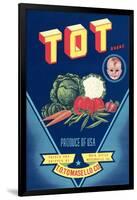 Crate Label for Tot Vegetables-null-Framed Art Print