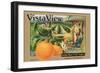 Crate Label "Orange"-Kerne Erickson-Framed Art Print