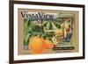 Crate Label "Orange"-Kerne Erickson-Framed Art Print