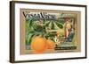 Crate Label "Orange"-Kerne Erickson-Framed Art Print