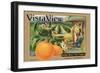 Crate Label "Orange"-Kerne Erickson-Framed Premium Giclee Print