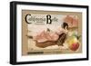 Crate Label "Peaches"-Kerne Erickson-Framed Art Print