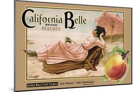 Crate Label "Peaches"-Kerne Erickson-Mounted Art Print