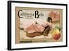 Crate Label "Peaches"-Kerne Erickson-Framed Art Print