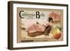 Crate Label "Peaches"-Kerne Erickson-Framed Art Print