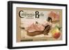 Crate Label "Peaches"-Kerne Erickson-Framed Art Print