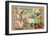 Crate Label "Strawberry"-Kerne Erickson-Framed Premium Giclee Print