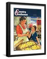 "Crate of New Baby Chicks," Country Gentleman Cover, April 1, 1945-W.C. Griffith-Framed Giclee Print