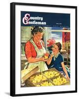 "Crate of New Baby Chicks," Country Gentleman Cover, April 1, 1945-W.C. Griffith-Framed Giclee Print