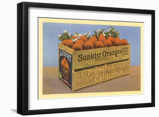 Crate of Oranges from California-null-Framed Art Print