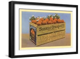 Crate of Oranges from California-null-Framed Art Print