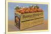 Crate of Oranges from California-null-Stretched Canvas