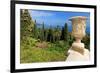 Crater at Hanbury Botanic Gardens near Ventimiglia, Province of Imperia, Liguria, Italy-null-Framed Premium Giclee Print