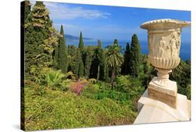 Crater at Hanbury Botanic Gardens near Ventimiglia, Province of Imperia, Liguria, Italy-null-Stretched Canvas