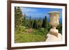 Crater at Hanbury Botanic Gardens near Ventimiglia, Province of Imperia, Liguria, Italy-null-Framed Art Print