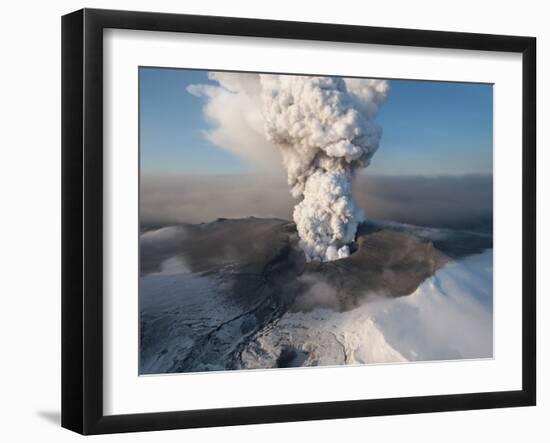 Crater at the Summit of the Volcano in Southern Iceland's Eyjafjallajokull Glacier-null-Framed Photographic Print