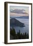 Crater Lake and Wizard Island at Dawn, Crater Lake National Park, Oregon, Usa-James Hager-Framed Photographic Print