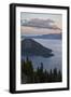 Crater Lake and Wizard Island at Dawn, Crater Lake National Park, Oregon, Usa-James Hager-Framed Photographic Print