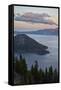 Crater Lake and Wizard Island at Dawn, Crater Lake National Park, Oregon, Usa-James Hager-Framed Stretched Canvas