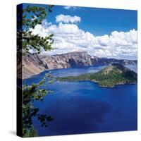 Crater Lake at Crater Lake National Park, Oregon, USA-null-Stretched Canvas