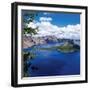 Crater Lake at Crater Lake National Park, Oregon, USA-null-Framed Premium Photographic Print