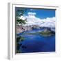 Crater Lake at Crater Lake National Park, Oregon, USA-null-Framed Premium Photographic Print