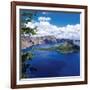 Crater Lake at Crater Lake National Park, Oregon, USA-null-Framed Photographic Print