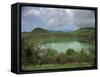 Crater Lake at Manengouba, Western Area, Cameroon, West Africa, Africa-Julia Bayne-Framed Stretched Canvas