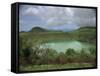 Crater Lake at Manengouba, Western Area, Cameroon, West Africa, Africa-Julia Bayne-Framed Stretched Canvas