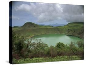 Crater Lake at Manengouba, Western Area, Cameroon, West Africa, Africa-Julia Bayne-Stretched Canvas