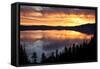 Crater Lake at Sunrise, Crater Lake National Park, Oregon, USA-Michel Hersen-Framed Stretched Canvas