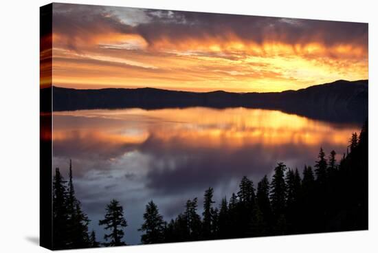 Crater Lake at Sunrise, Crater Lake National Park, Oregon, USA-Michel Hersen-Stretched Canvas