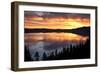 Crater Lake at Sunrise, Crater Lake National Park, Oregon, USA-Michel Hersen-Framed Photographic Print