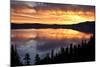 Crater Lake at Sunrise, Crater Lake National Park, Oregon, USA-Michel Hersen-Mounted Photographic Print