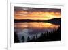 Crater Lake at Sunrise, Crater Lake National Park, Oregon, USA-Michel Hersen-Framed Photographic Print