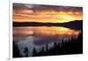 Crater Lake at Sunrise, Crater Lake National Park, Oregon, USA-Michel Hersen-Framed Photographic Print