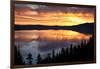 Crater Lake at Sunrise, Crater Lake National Park, Oregon, USA-Michel Hersen-Framed Photographic Print