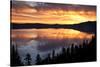 Crater Lake at Sunrise, Crater Lake National Park, Oregon, USA-Michel Hersen-Stretched Canvas