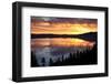 Crater Lake at Sunrise, Crater Lake National Park, Oregon, USA-Michel Hersen-Framed Photographic Print