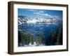 Crater Lake During a Cold Winter, Oregon, USA-Janis Miglavs-Framed Photographic Print